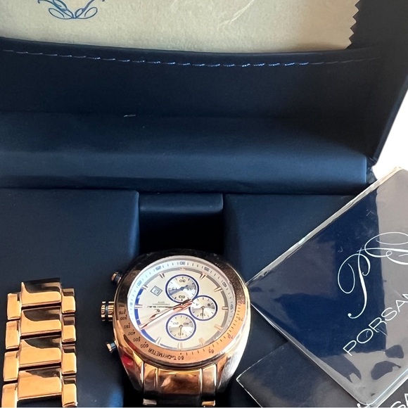 Porsamo Bleu Rose Gold Multi-Function Luxury Watch - Picture 2 of 10
